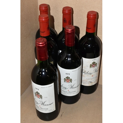 239 - SIX BOTTLES OF  CHATEAU MUSAR (2 x 1979, 2 x 1997, 2 x 1999) Proprietaire Viticultuer Gaston Hochar,... 