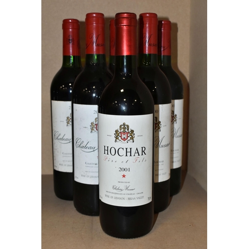 241 - SIX BOTTLES OF CHATEAU MUSAR (5 x 2000, 1 x 2001) Proprietaire Viticultuer Gaston Hochar, Beeka Vall... 