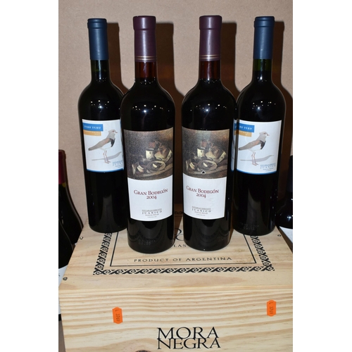 243 - TWENTY-TWO BOTTLES OF SOUTH AMERICAN RED WINE comprising one unopened case containing six bottles of... 