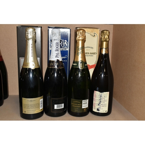 248 - FOUR BOTTLES OF EXCELLENT CHAMPAGNE comprising one bottle of PERRIER - JOUET GRAND BRUT, 750ml, one ... 