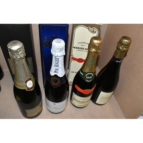 248 - FOUR BOTTLES OF EXCELLENT CHAMPAGNE comprising one bottle of PERRIER - JOUET GRAND BRUT, 750ml, one ... 