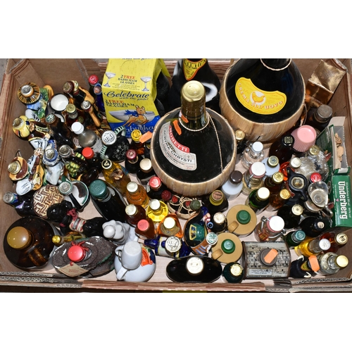 276 - ONE BOX OF ALCOHOL comprising a large collection of 'Miniatures' from Europe and America to include ... 