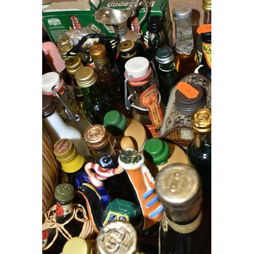 276 - ONE BOX OF ALCOHOL comprising a large collection of 'Miniatures' from Europe and America to include ... 