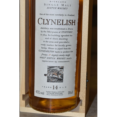 287 - SINGLE MALT, One Bottle of CLYNELISH 14 Year Old Highland Single Malt Scotch Whisky, 43% vol. 70cl, ... 