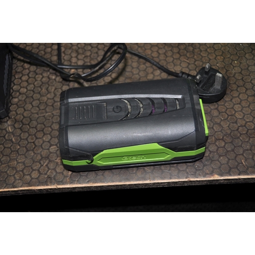 1057 - A G TECH CLM021 CORDLESS LAWN MOWER with grassbox, one battery and charger (PAT pass and working)