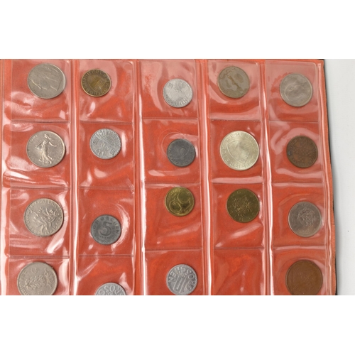 133 - A LARGE CARDBOARD BOX CONTAINING COINS, COIN ALBUM, BANKNOTES COMMEMORATIVES, to include a Bank of E... 