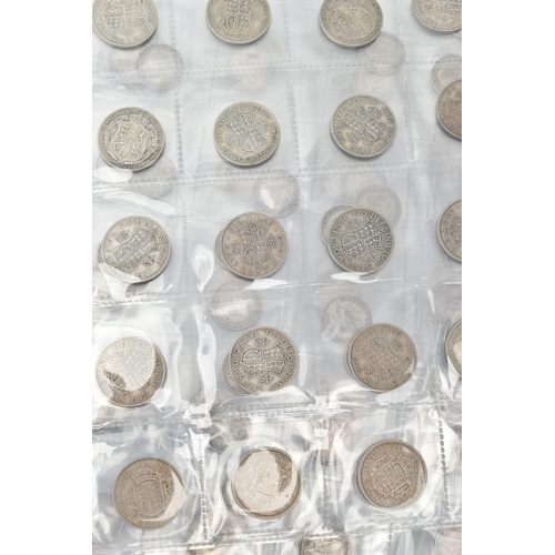 137 - TWO COIN ALBUMS AND TIN OF MAINLY UK COINAGE, to include approximate over one kilo of mixed Silver 2... 