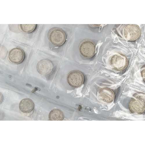 137 - TWO COIN ALBUMS AND TIN OF MAINLY UK COINAGE, to include approximate over one kilo of mixed Silver 2... 