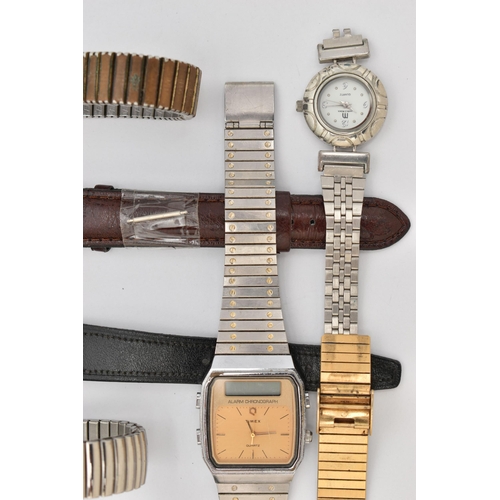 91 - A SELECTION OF WATCHES, to include a MuDu wristwatch the cream dial signed 'MuDu 17 Jewels Antimagne... 