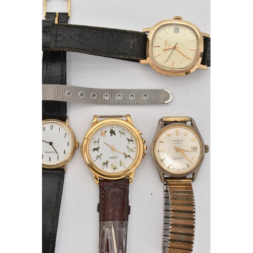 91 - A SELECTION OF WATCHES, to include a MuDu wristwatch the cream dial signed 'MuDu 17 Jewels Antimagne... 