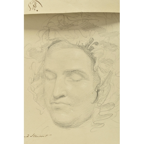 306 - SIR GEORGE HAYTER (1792-1871) 'MRS STEWART', two pencil portrait sketches of the mother of Leonard S... 