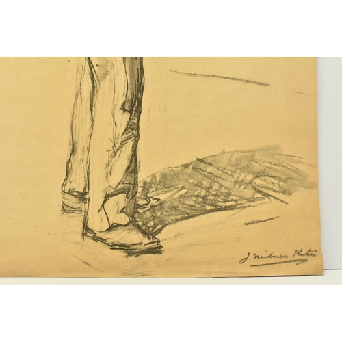 310 - JOSEPH MILNER KITE (1862-1946) A SKETCH OF A MALE FIGURE. the full length study depicts a male figur... 