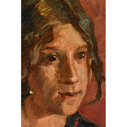 315 - FROM THE ESTATE OF ETHEL POXON (ACTIVE CIRCA 1931-1956) THREE OILS ON BOARD, comprising a portrait o... 