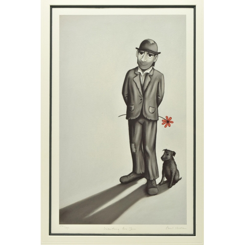 322 - PAUL HORTON (BRITISH 1958) 'WAITING FOR YOU', a signed limited edition print on paper, depicting a m... 