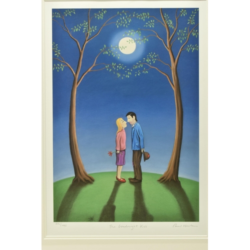 324 - PAUL HORTON (BRITISH 1958) 'THE GOODNIGHT KISS', a signed limited edition print on paper, depicting ... 