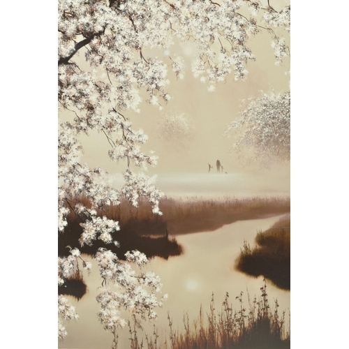 326 - JOHN WATERHOUSE (BRITISH 1967) 'BLOSSOMING DREAMS', a signed limited edition print laid on board, de... 