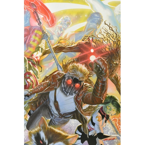 340 - ALEX ROSS FOR MARVEL COMICS (AMERICAN CONTEMPORARY), 'GUARDIANS OF THE GALAXY', a signed limited edi... 