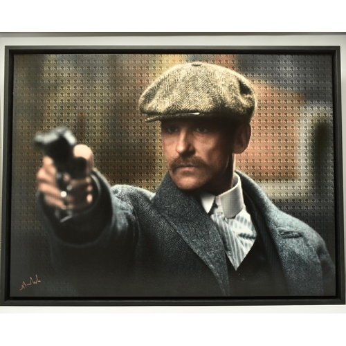 347 - NICK HOLDSWORTH (BRITISH CONTEMPORARY) 'ARTHUR SHELBY II', a portrait of Paul Anderson as his Peaky ... 