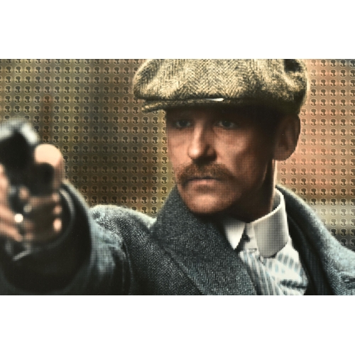 347 - NICK HOLDSWORTH (BRITISH CONTEMPORARY) 'ARTHUR SHELBY II', a portrait of Paul Anderson as his Peaky ... 