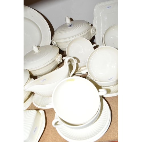 367 - A LARGE QUANTITY OF WEDGWOOD 'EDME' DESIGN DINNERWARE, comprising a covered butter dish (stained ins... 