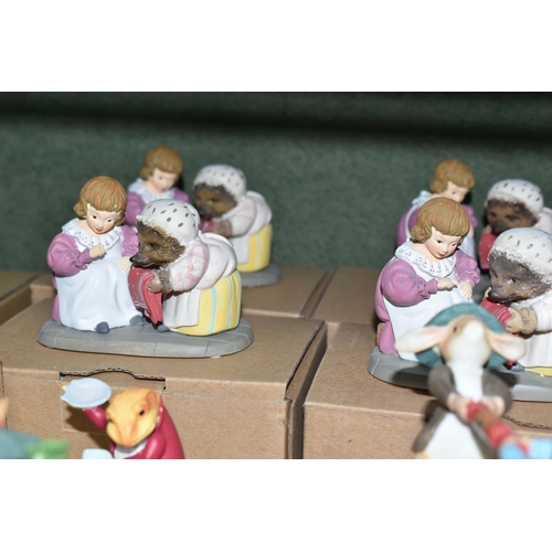 406 - A COLLECTION OF BOXED ENESCO BEATRIX POTTER FIGURES AND CHRISTMAS ORNAMENTS, comprising three x Pete... 