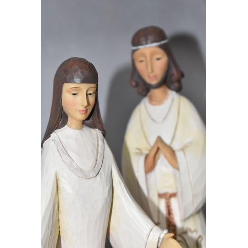 415 - A LIMITED EDITION JIM SHORE 'HEARTWOOD CREEK' NATIVITY SET, 'White Woodland' limited edition  'A Tim... 