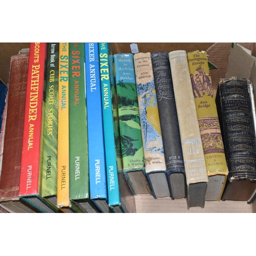 440 - TWO BOXES OF BOOKS, containg approximately fifty miscellaneous titles in hardback format, subjects i... 