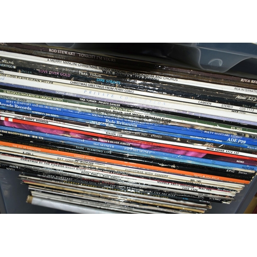 441 - TWO BOXES OF LP AND SINGLE RECORDS, over eighty singles, artists include David Cassidy, 10CC, Fleetw... 