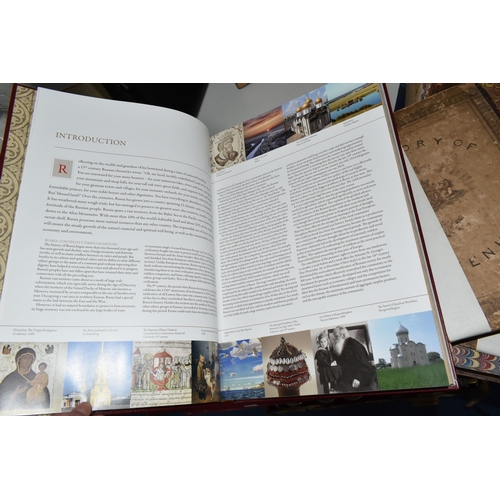 444 - THREE LARGE FORMAT BOOKS comprising 'The Wealth of Russia' published with the assistance of VNESHECO... 