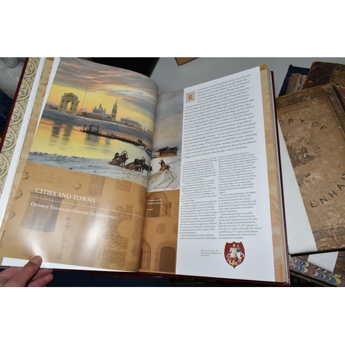 444 - THREE LARGE FORMAT BOOKS comprising 'The Wealth of Russia' published with the assistance of VNESHECO... 