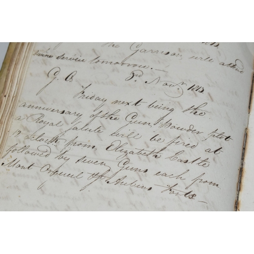 447 - A MILITARY JOURNAL FROM 1813 from an officer in The Royal Artillery with descriptions of actions and... 