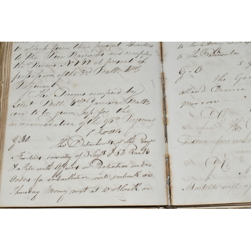 447 - A MILITARY JOURNAL FROM 1813 from an officer in The Royal Artillery with descriptions of actions and... 