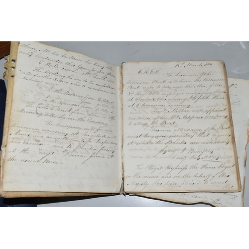 447 - A MILITARY JOURNAL FROM 1813 from an officer in The Royal Artillery with descriptions of actions and... 