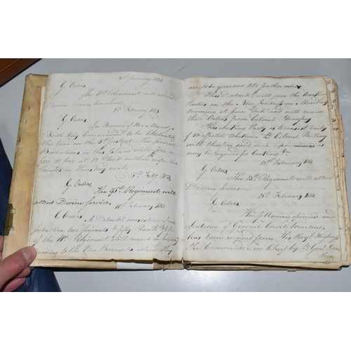 447 - A MILITARY JOURNAL FROM 1813 from an officer in The Royal Artillery with descriptions of actions and... 