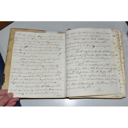 447 - A MILITARY JOURNAL FROM 1813 from an officer in The Royal Artillery with descriptions of actions and... 