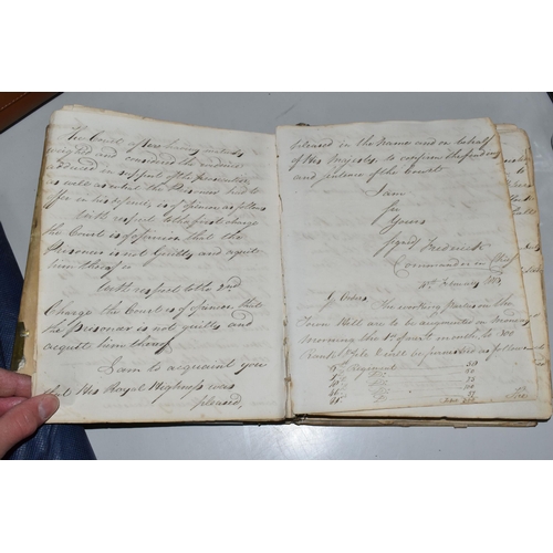 447 - A MILITARY JOURNAL FROM 1813 from an officer in The Royal Artillery with descriptions of actions and... 