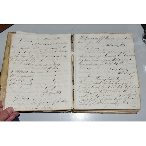 447 - A MILITARY JOURNAL FROM 1813 from an officer in The Royal Artillery with descriptions of actions and... 