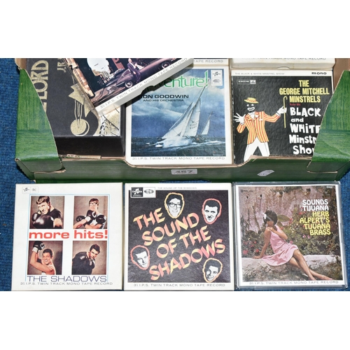 457 - ONE BOX OF AUDIO TAPES containing nine twin track mono tape recordings of The Beatles A Hard Day's N... 