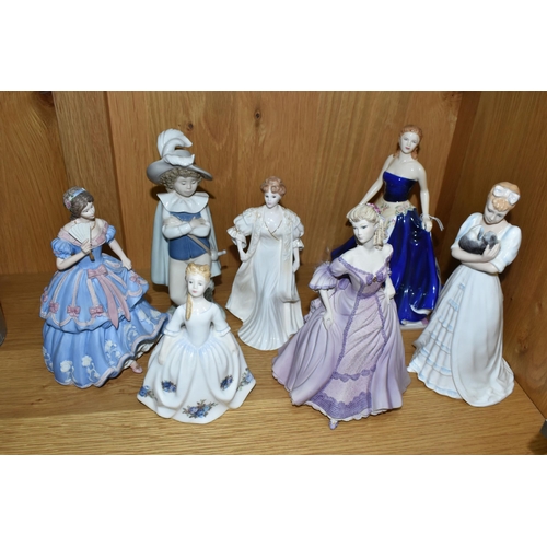 490 - A GROUP OF FIGURINES, comprising Royal Doulton: Olivia HN5114 - Figurine of the Year 2008 with certi... 