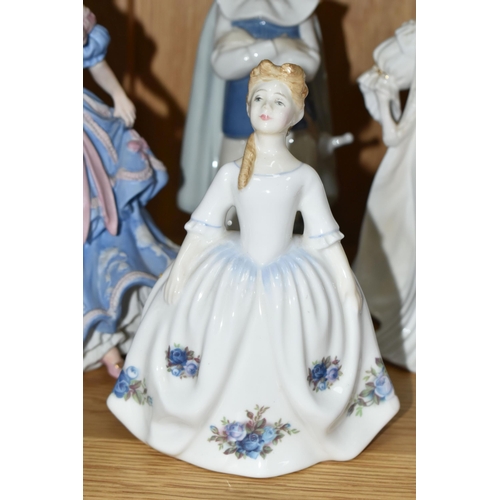 490 - A GROUP OF FIGURINES, comprising Royal Doulton: Olivia HN5114 - Figurine of the Year 2008 with certi... 