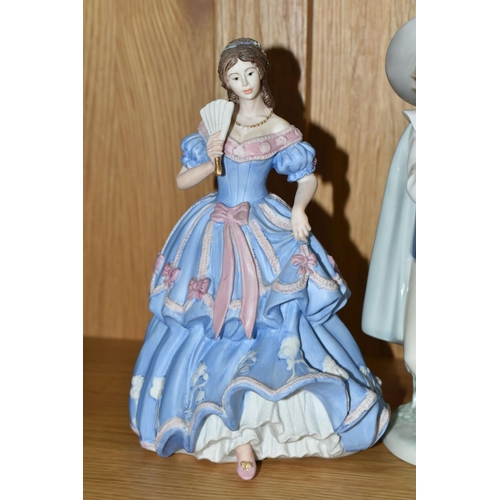 490 - A GROUP OF FIGURINES, comprising Royal Doulton: Olivia HN5114 - Figurine of the Year 2008 with certi... 