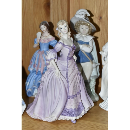 490 - A GROUP OF FIGURINES, comprising Royal Doulton: Olivia HN5114 - Figurine of the Year 2008 with certi... 