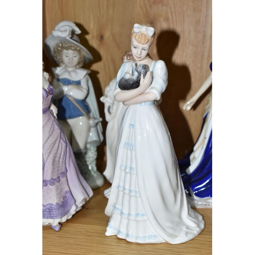 490 - A GROUP OF FIGURINES, comprising Royal Doulton: Olivia HN5114 - Figurine of the Year 2008 with certi... 