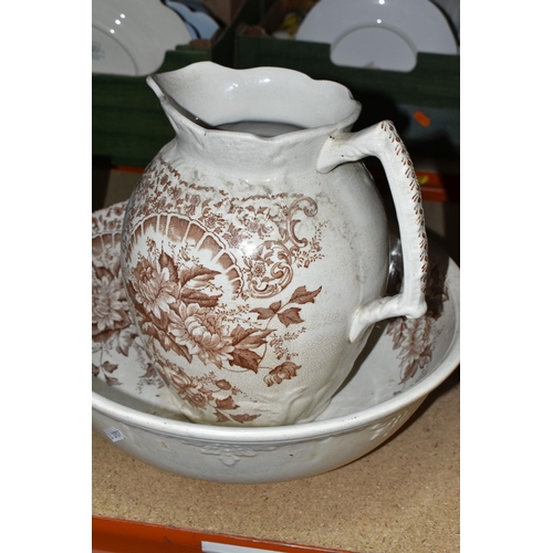 501 - TWO BOXES AND LOOSE CERAMICS AND GLASS ETC, to include six Wedgwood 'Baby Owls' collectors plates, t... 