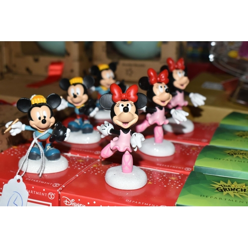 508 - FORTY-SIX BOXED DISNEY CARTOON CHARACTERS, to include Winnie the Pooh, Dumbo and Stich hanging  Chri... 