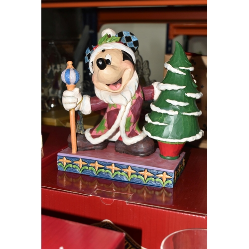 516 - SIX BOXED ENESCO DISNEY SHOWCASE COLLECTION CHRISTMAS FIGURES, from the Disney Traditions collection... 