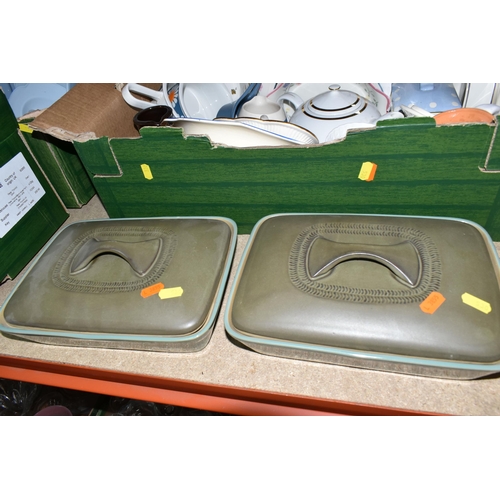 530 - SIX BOXES OF DINNERWARE AND CERAMICS, to include two Derby County F.C mugs, 1971-1972 League Champio... 