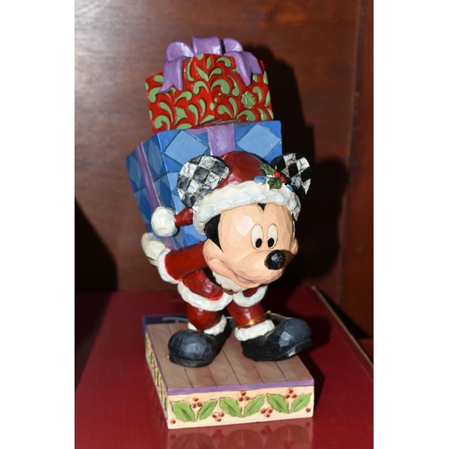 554 - SIX BOXED ENESCO DISNEY SHOWCASE COLLECTION MICKEY MOUSE FIGURES, from Disney Traditions collection ... 