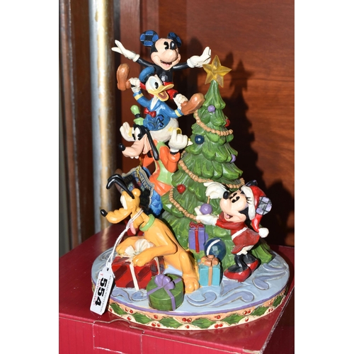 554 - SIX BOXED ENESCO DISNEY SHOWCASE COLLECTION MICKEY MOUSE FIGURES, from Disney Traditions collection ... 