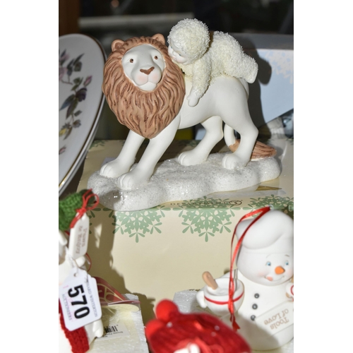 570 - A LARGE QUANTITY OF BOXED CHRISTMAS 'SNOW BABIES' FIGURINES AND TREE DECORATIONS, Department 56 by E... 